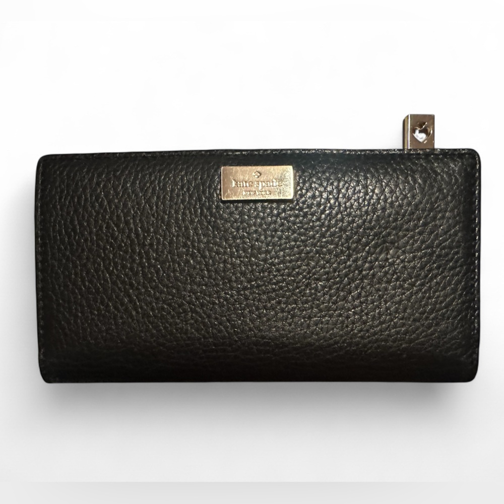 Kate Spade Black Pebbled Leather Wallet